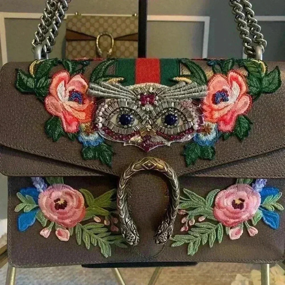 Gucci Dionysus Owl-Embroidered shoulder bag. - Picture 13 of 15